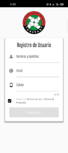 Android application Usuario Unitax Tulua screenshort