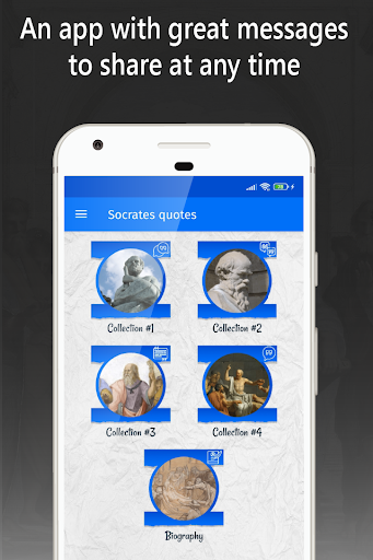 Android application socrates quotes of philosophy screenshort