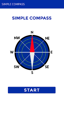 Android application SIMPLE COMPASS screenshort
