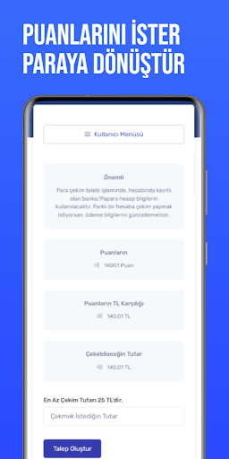 Android application PuanPara - Para Kazan screenshort