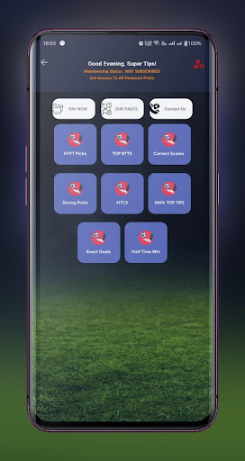 Android application Super predicts - 3+ odds daily screenshort