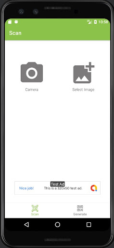 Android application Qr Editor screenshort