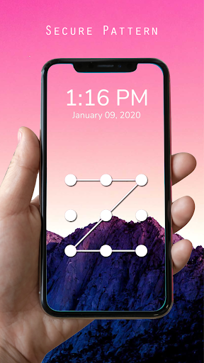 Android application Pattern Lock Screen screenshort