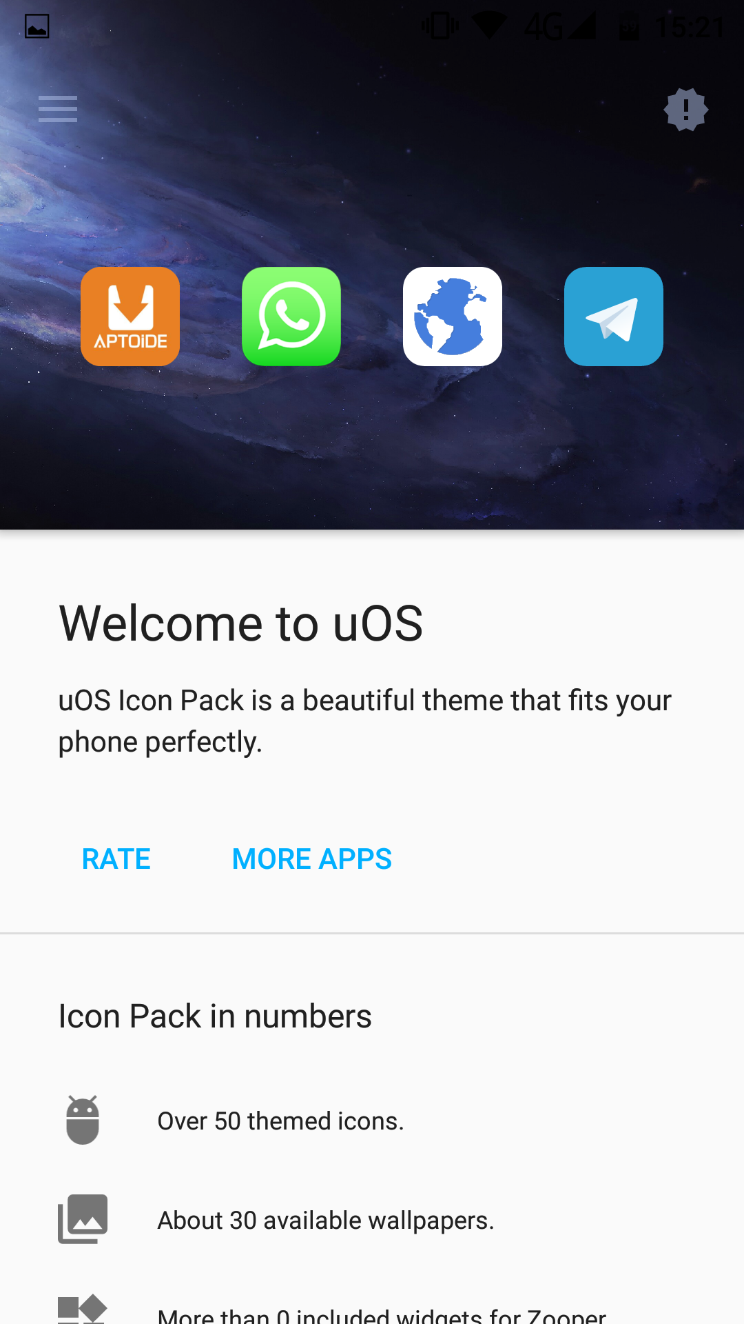 Android application uOS Icon Pack screenshort