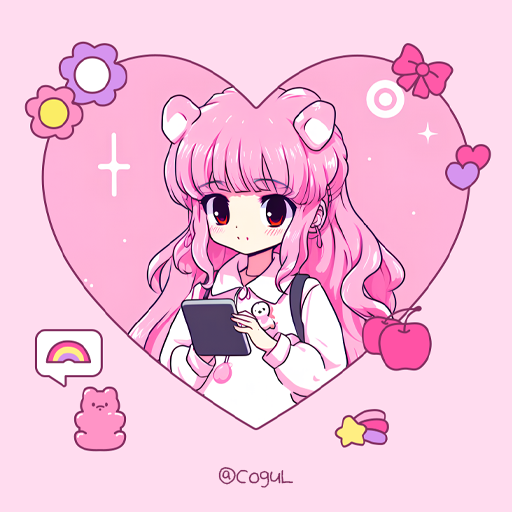 카카오톡 테마 - 하이틴걸_핑크 logo