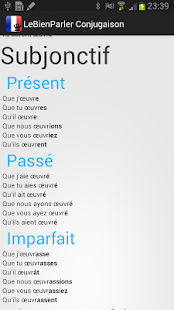 French Verbs LeBienParler Conj Screenshot