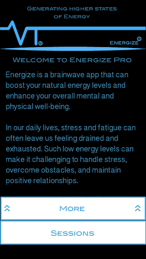 Android application Energize Pro screenshort