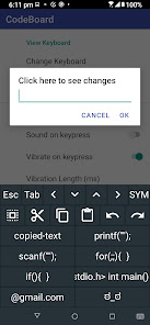 Captura 3 CodeBoard Keyboard for Coding android