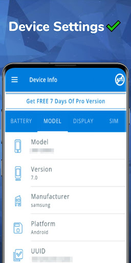 Device Information Screen 3