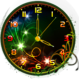 Neon Flower Clock Live Wallpaper icon