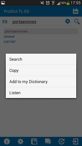 Filipino Spanish dictionary Screen 3