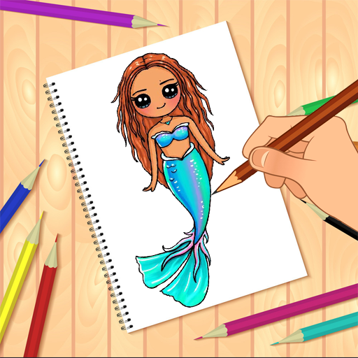 How To Draw Mermaid logo