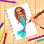 How To Draw Mermaid