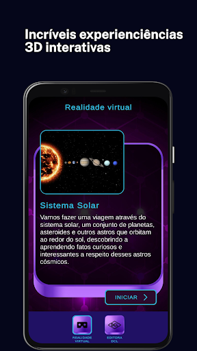 Android application Realidade Virtual DCL screenshort
