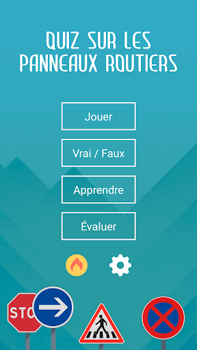 Android application Panneaux routiers: quiz, test screenshort