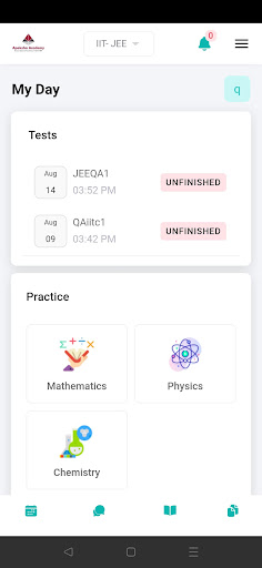 Android application Apeksha Academy screenshort