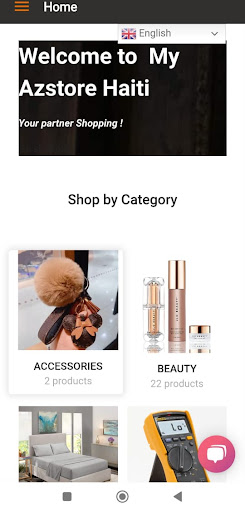 Android application AZSTORE HAITI screenshort