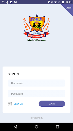 Android application Tasir English Secondary School screenshort