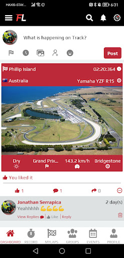 Android application FL FASTLAP screenshort
