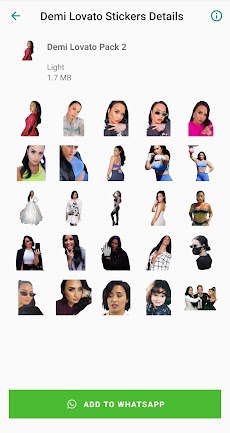 Demi Lovato Stickers App on WAのおすすめ画像3
