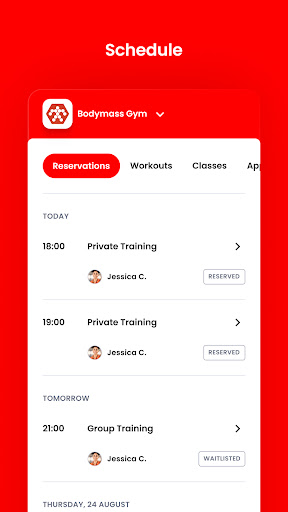 Bodymass Gym Screen 3