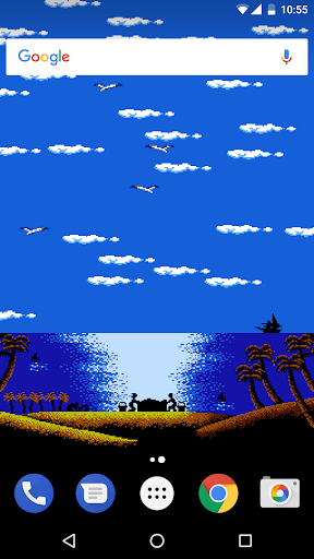 Android application Pixel Beach Live Wallpaper screenshort