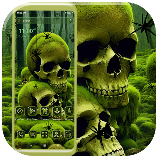 Swamp Skull Green Theme logo