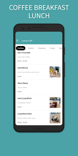 Android application Lukure Caff screenshort