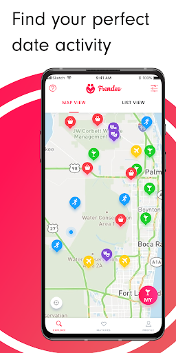 Android application Frendee - Meet People Near Me screenshort