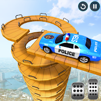 Police Car Stunt Races: Mega Ramps Car Racing Game