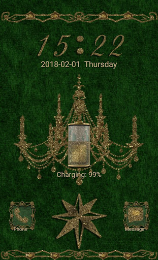 Green Gold Chandelier Go Locke Screen 2