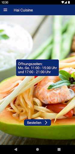 Android application Hai Cuisine screenshort