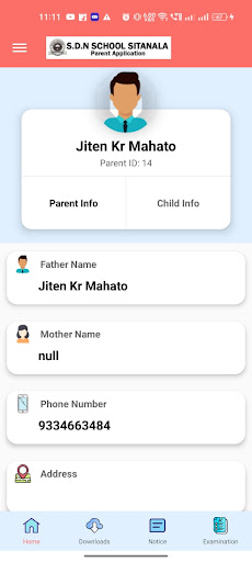 SDN School Sitanala (Parent) Screen 3