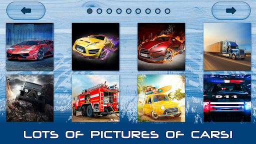 Android application Cars Puzzles Game for boys screenshort