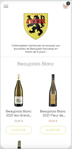 Android application BeaujolaiStore screenshort