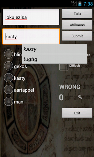 Afrikaans Zulu Dictionary