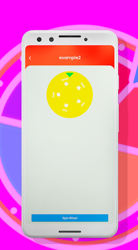Android application Suitable wheel randomizer screenshort