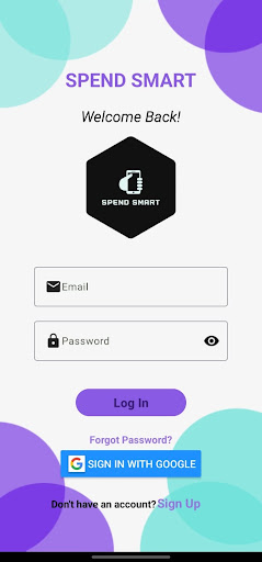 Android application SpendSmart screenshort