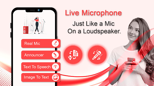 Android application Microphone Live Bluetooth screenshort