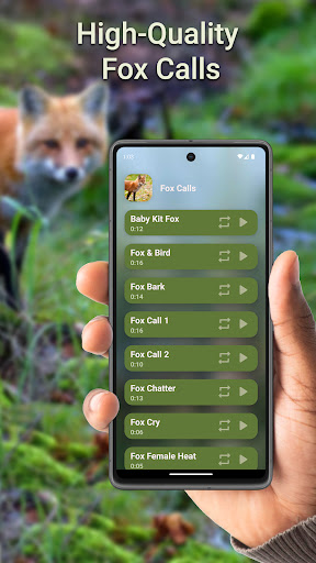 Android application Fox Hunting Calls screenshort