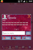 screenshot of Galaxy Theme GO SMS PRO