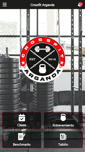 Android application Crossfit Arganda screenshort