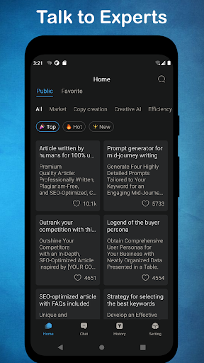 Android application AI Copy - Write Essay & Email screenshort
