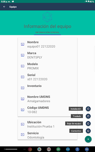 BioEQ Solicitudes Screen 3