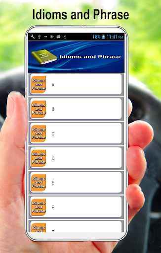 Android application Idioms & Phrase For Students screenshort