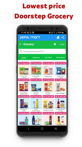 Patel Mart Shopping App Screen 3
