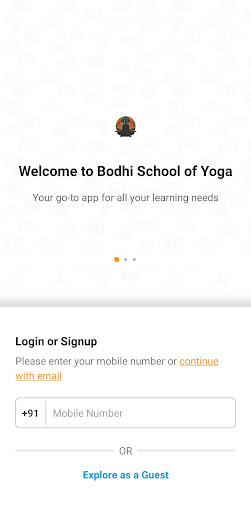 Android application Bodhi School of Yoga screenshort
