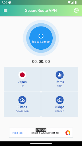SecureRoute VPN Screen 2