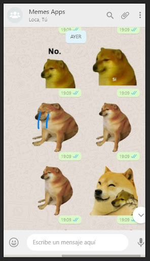 Cheems Dog Stickers Animados Screen 2