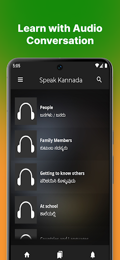 Android application Fast - Speak Kannada Language screenshort